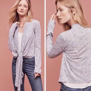 Anthropologie Pure + Good Cascadia Cardigan Blue Small